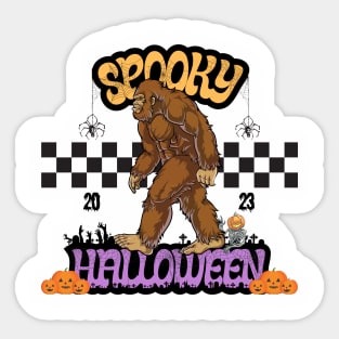 Sasquatch Halloween Sticker